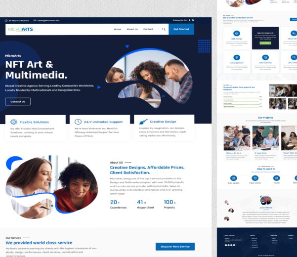 Website design trends for 2026 featuring clean layouts, bold typography, and modern UI elements